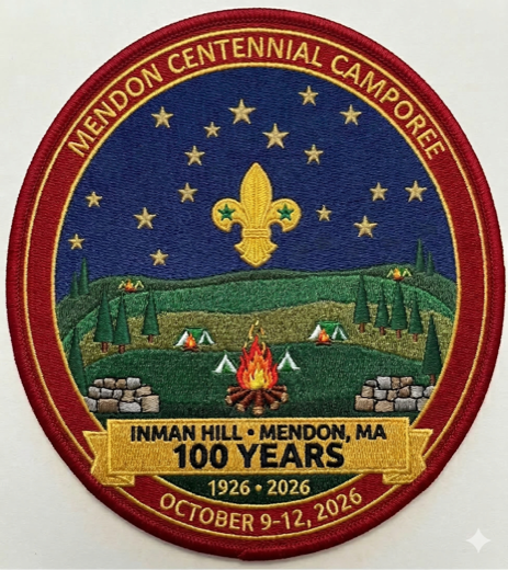 Official Mendon Centennial Camporee patch